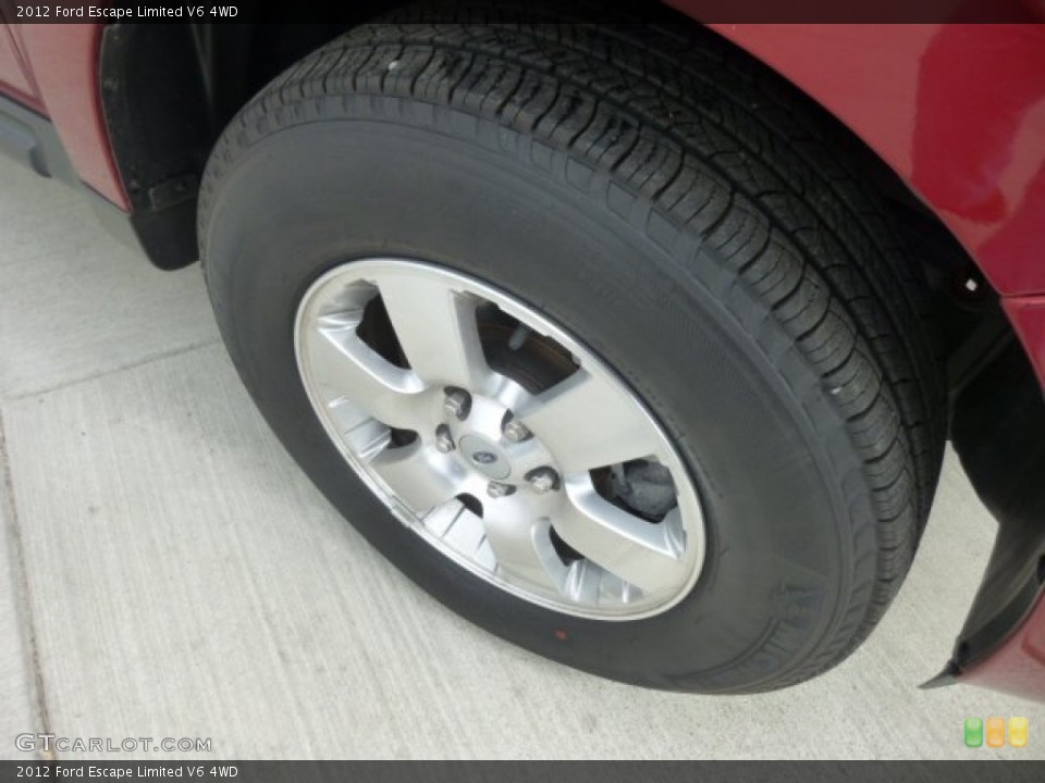 2012 Ford Escape Limited V6 4WD Wheel and Tire Photo #78661507