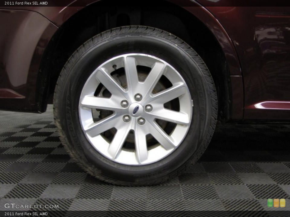 2011 Ford Flex SEL AWD Wheel and Tire Photo #78664634