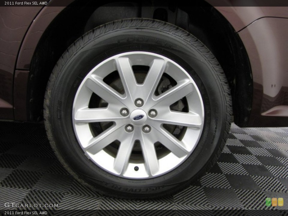 2011 Ford Flex SEL AWD Wheel and Tire Photo #78664702