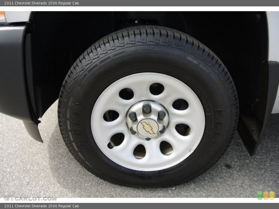 2011 Chevrolet Silverado 1500 Regular Cab Wheel and Tire Photo #78672996