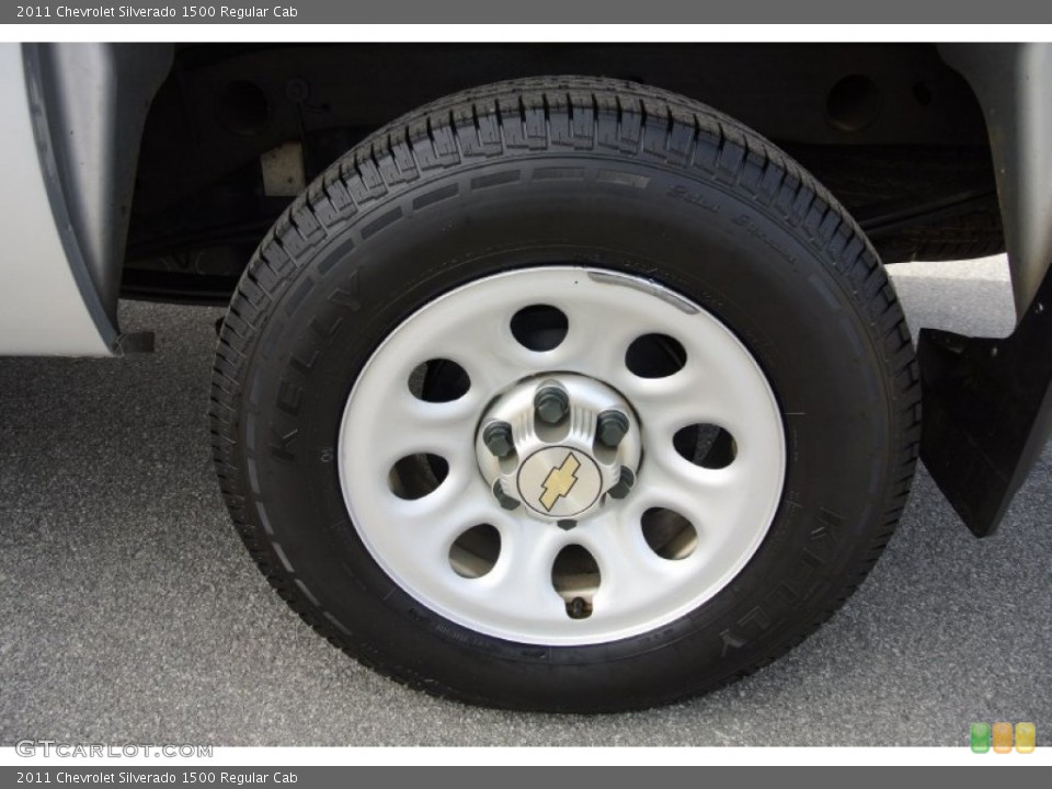 2011 Chevrolet Silverado 1500 Regular Cab Wheel and Tire Photo #78673034