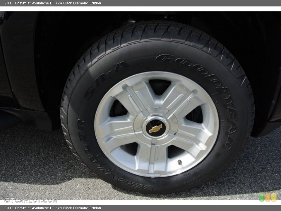 2013 Chevrolet Avalanche LT 4x4 Black Diamond Edition Wheel and Tire Photo #78680200