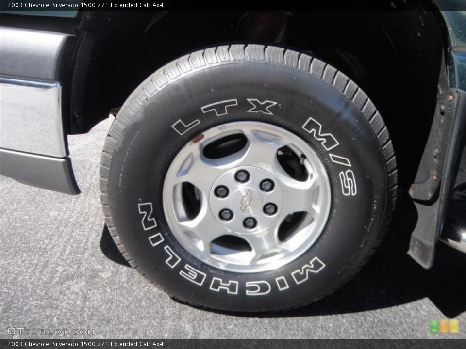 2003 Chevrolet Silverado 1500 Z71 Extended Cab 4x4 Wheel and Tire Photo #78681398