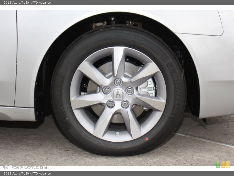 2013 Acura TL SH-AWD Advance Wheel and Tire Photo #78682675