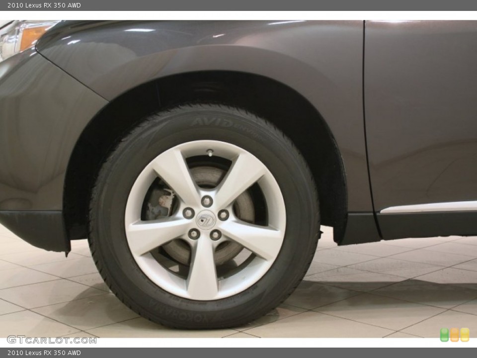 2010 Lexus RX 350 AWD Wheel and Tire Photo #78694617