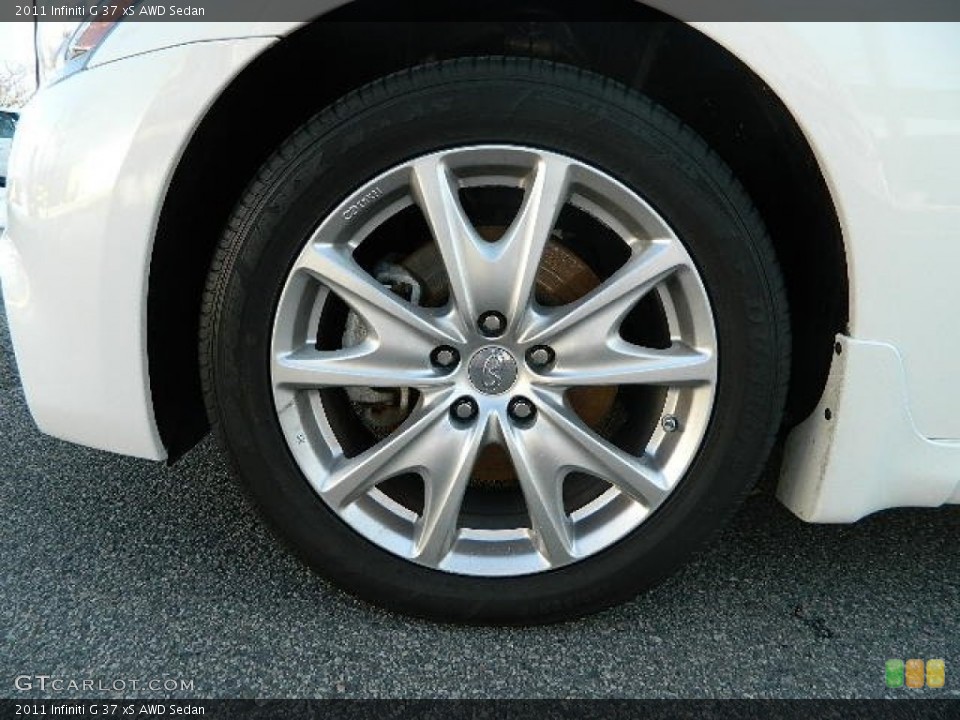 2011 Infiniti G 37 xS AWD Sedan Wheel and Tire Photo #78697155