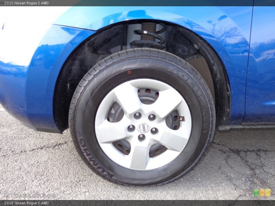 2010 Nissan Rogue S AWD Wheel and Tire Photo #78699161