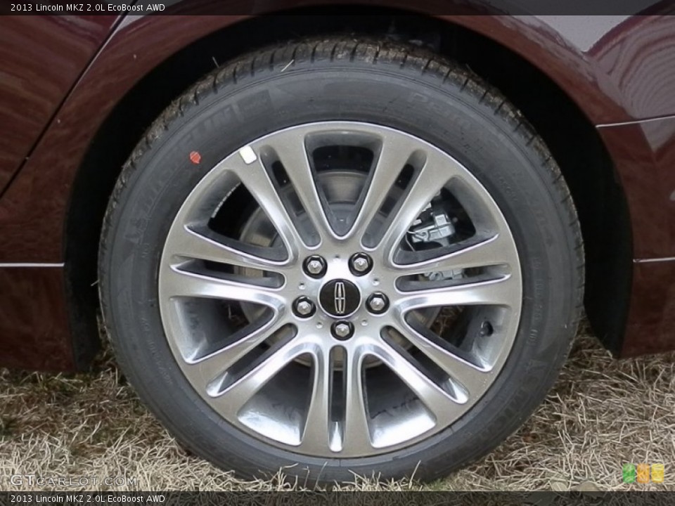 2013 Lincoln MKZ 2.0L EcoBoost AWD Wheel and Tire Photo #78699569