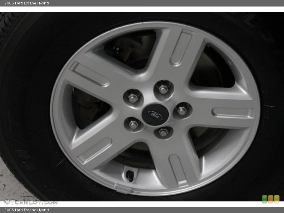 2006 Ford Escape Hybrid Wheel and Tire Photo #78703703