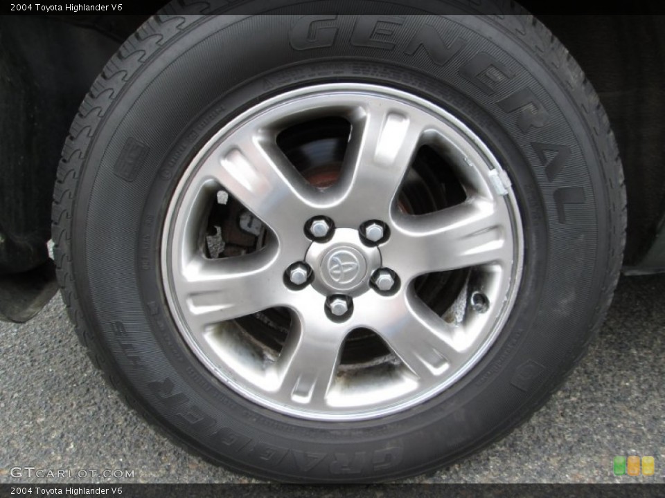 2004 Toyota Highlander V6 Wheel and Tire Photo #78705431