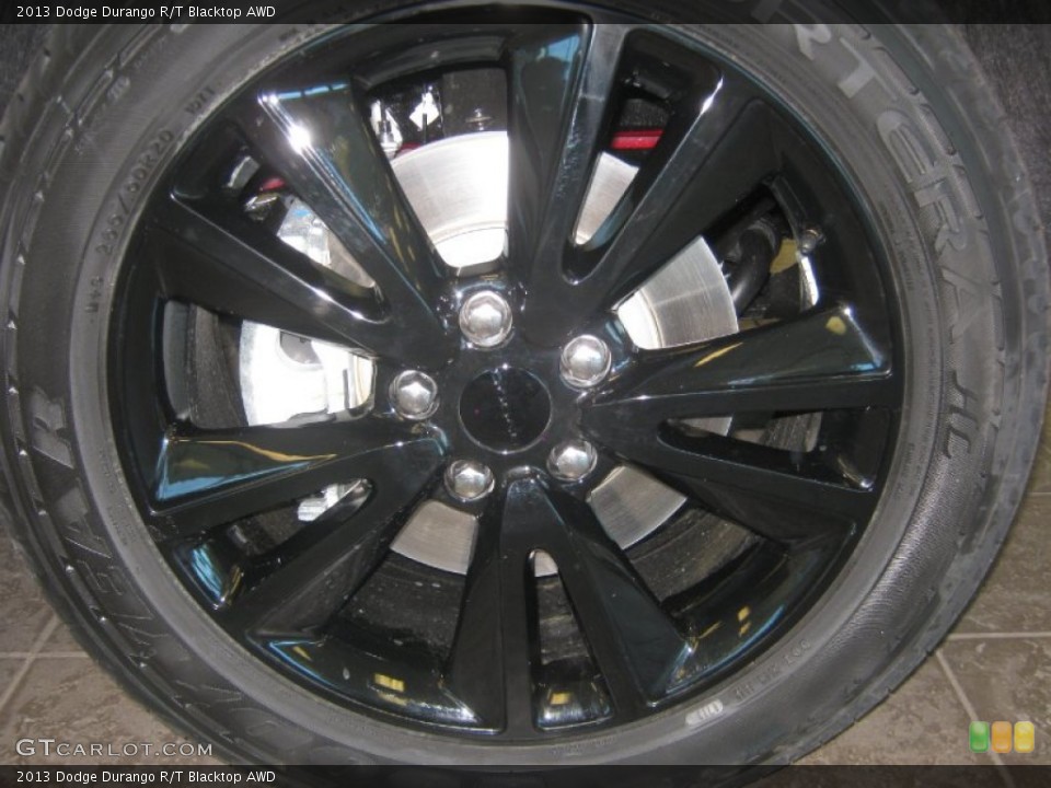 2013 Dodge Durango R/T Blacktop AWD Wheel and Tire Photo #78710157