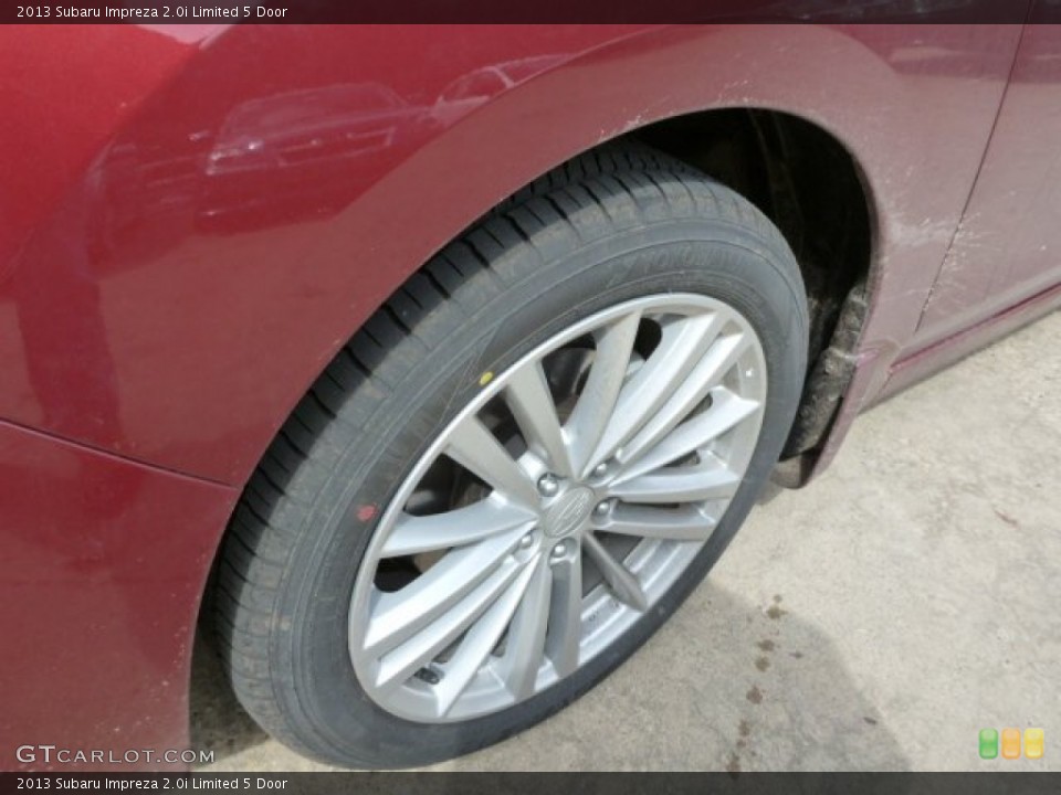 2013 Subaru Impreza 2.0i Limited 5 Door Wheel and Tire Photo #78714155