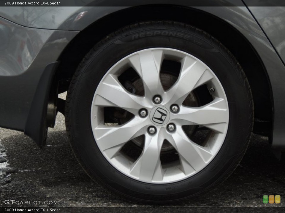 2009 Honda Accord EX-L Sedan Wheel and Tire Photo #78721130