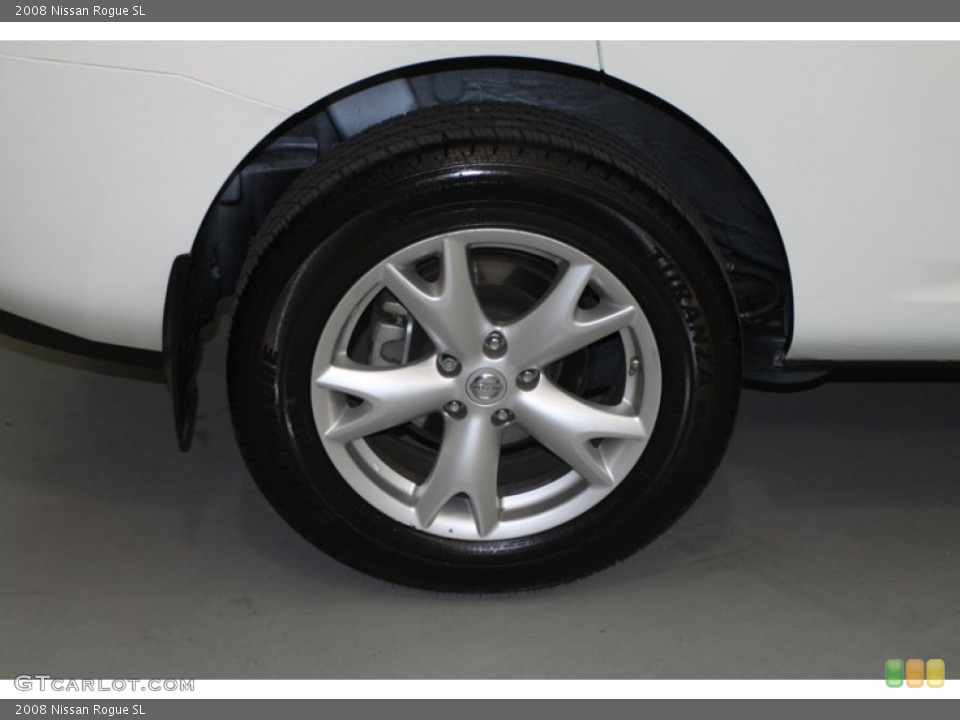 2008 Nissan Rogue SL Wheel and Tire Photo #78731063