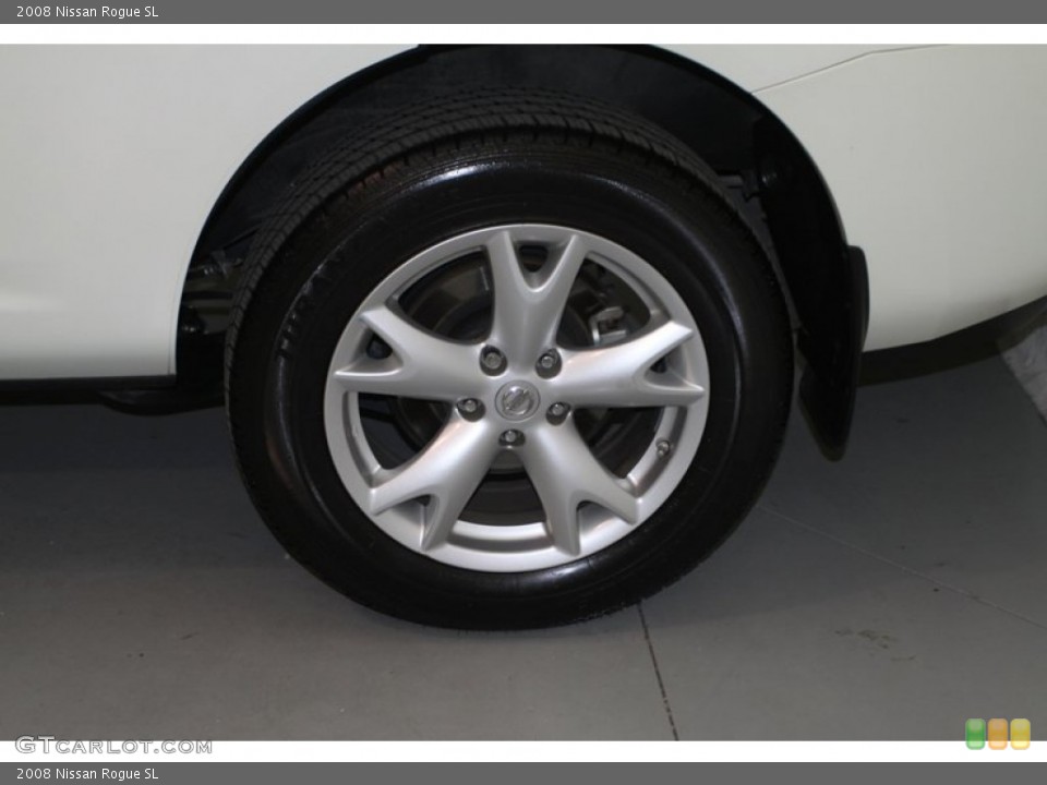 2008 Nissan Rogue SL Wheel and Tire Photo #78731153