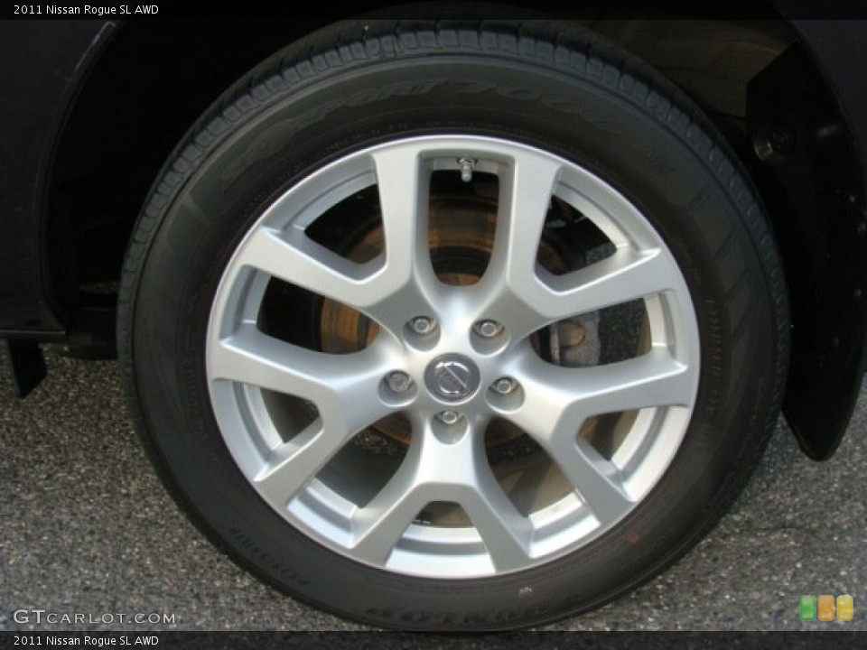 2011 Nissan Rogue SL AWD Wheel and Tire Photo #78732489