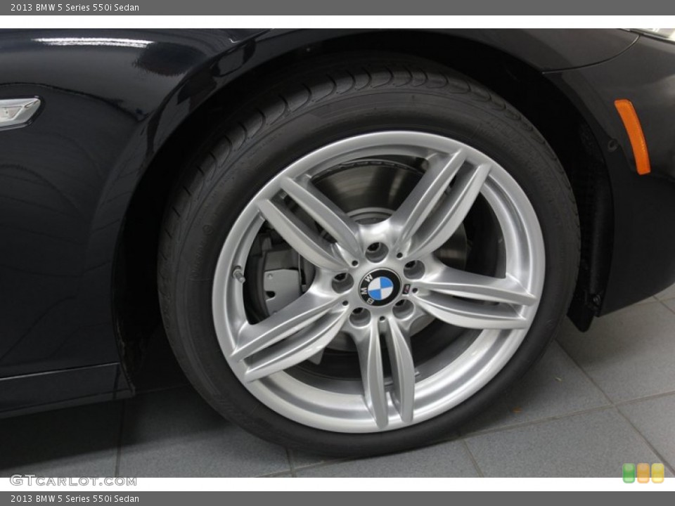 2013 BMW 5 Series 550i Sedan Wheel and Tire Photo #78735032