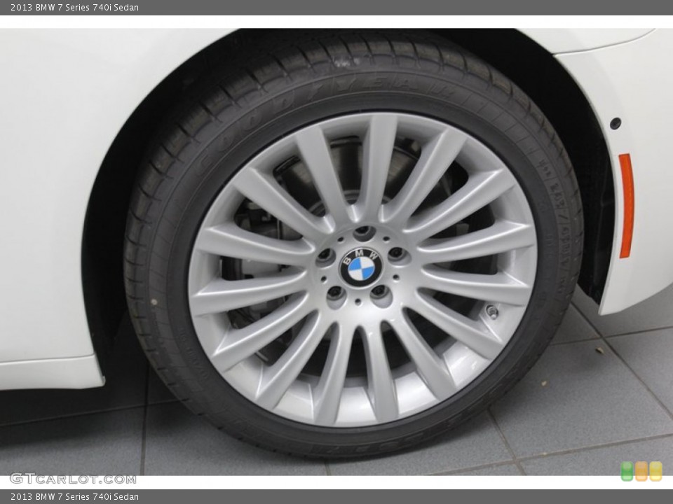 2013 BMW 7 Series 740i Sedan Wheel and Tire Photo #78737884