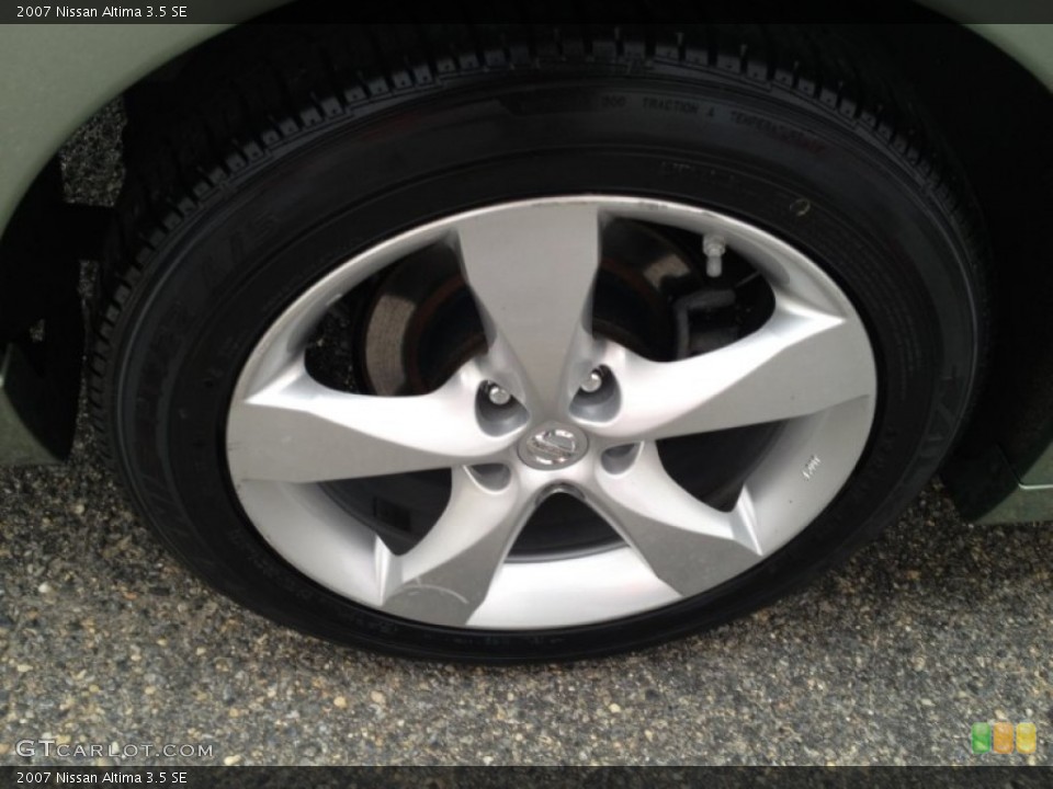 2007 Nissan Altima 3.5 SE Wheel and Tire Photo #78738142