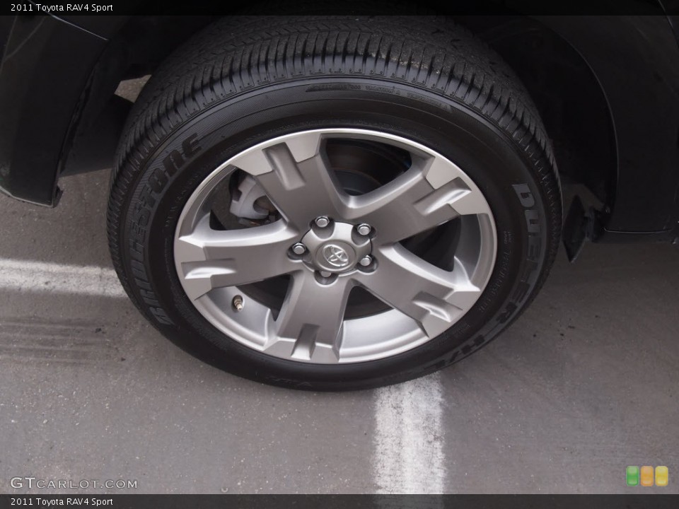 2011 Toyota RAV4 Sport Wheel and Tire Photo #78745185