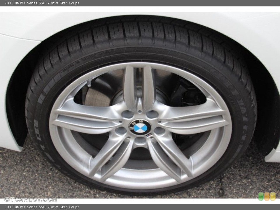 2013 BMW 6 Series 650i xDrive Gran Coupe Wheel and Tire Photo #78754379