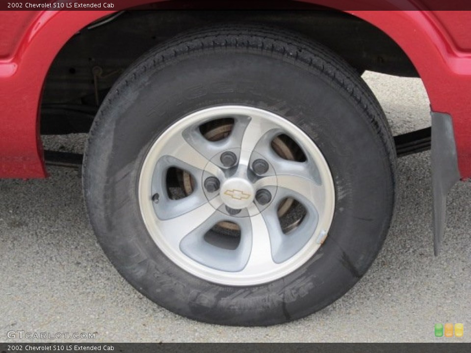 2002 Chevrolet S10 LS Extended Cab Wheel and Tire Photo #78754910