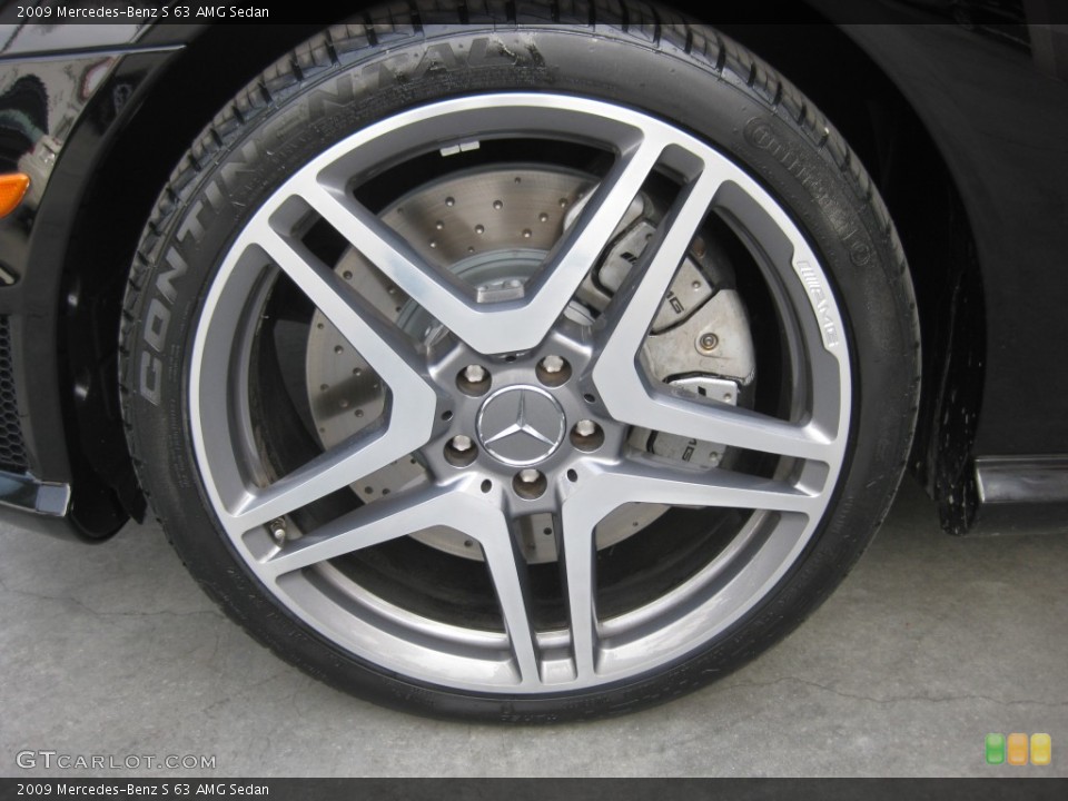 2009 Mercedes-Benz S 63 AMG Sedan Wheel and Tire Photo #78756455