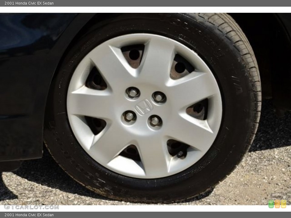 2001 Honda Civic EX Sedan Wheel and Tire Photo #78760294