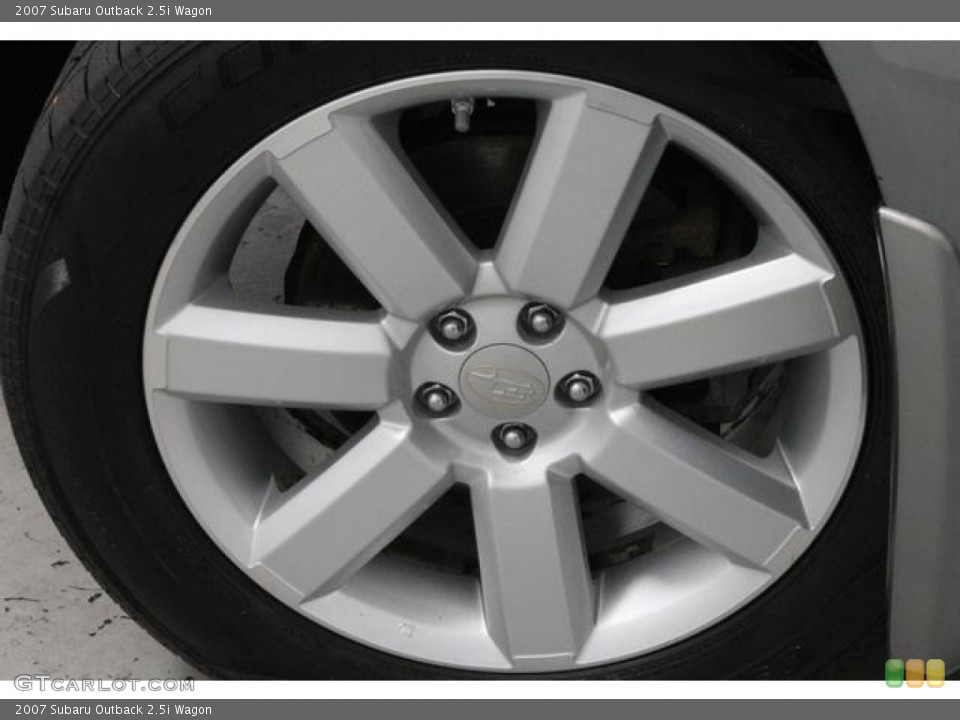2007 Subaru Outback 2.5i Wagon Wheel and Tire Photo #78766685
