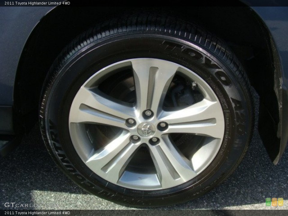 2011 Toyota Highlander Limited 4WD Wheel and Tire Photo #78769470