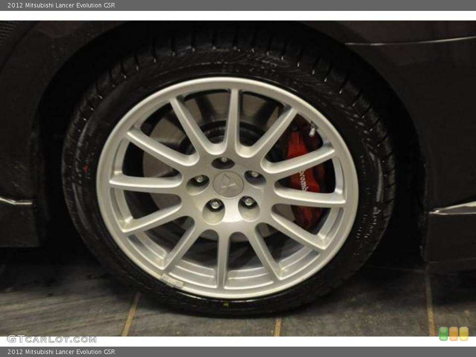 2012 Mitsubishi Lancer Evolution GSR Wheel and Tire Photo #78771318