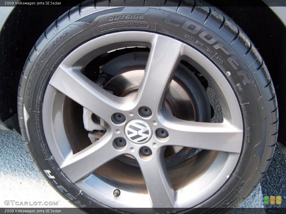 2009 Volkswagen Jetta SE Sedan Wheel and Tire Photo #78771490