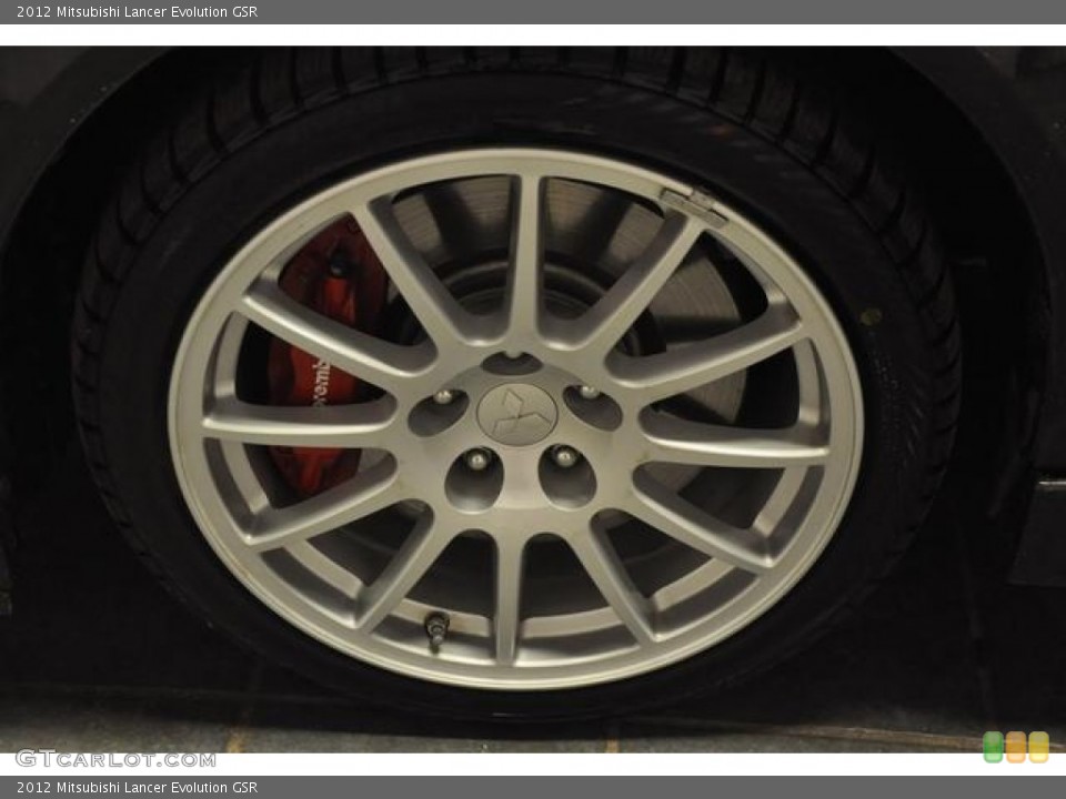 2012 Mitsubishi Lancer Evolution GSR Wheel and Tire Photo #78771650