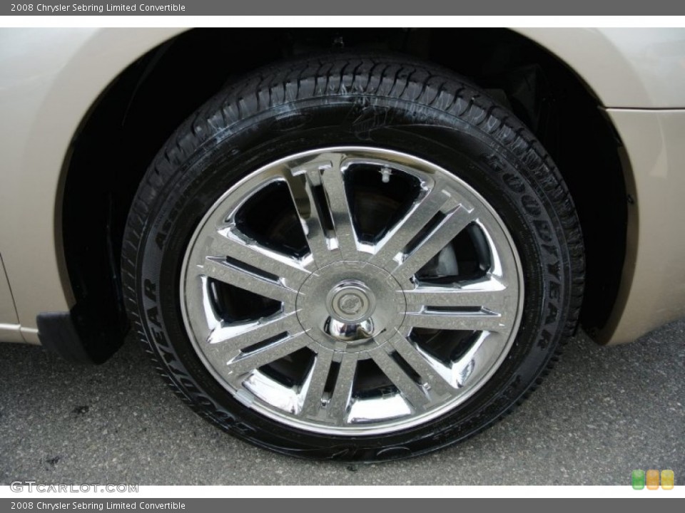 2008 Chrysler Sebring Limited Convertible Wheel and Tire Photo #78806010