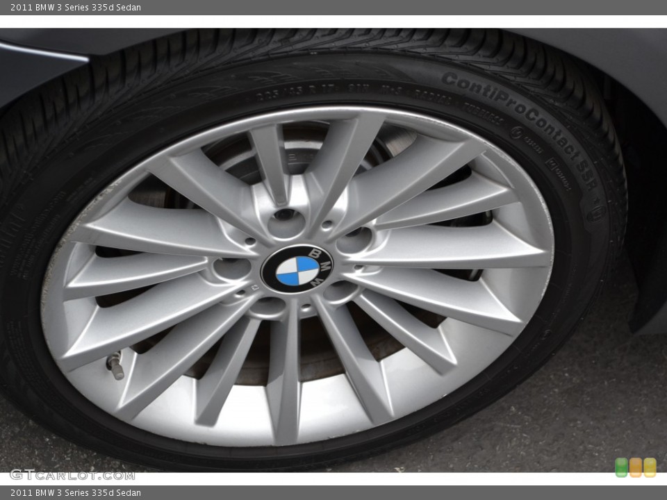 2011 BMW 3 Series 335d Sedan Wheel and Tire Photo #78810210