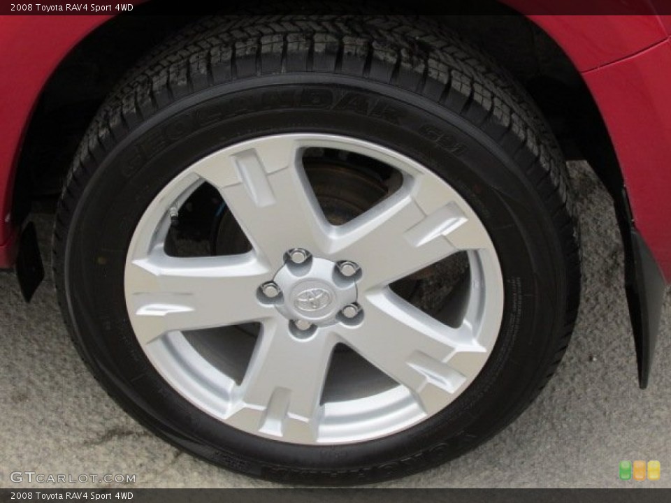 2008 Toyota RAV4 Sport 4WD Wheel and Tire Photo #78814013