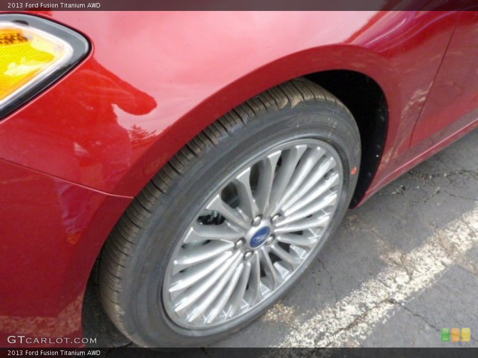 2013 Ford Fusion Titanium AWD Wheel and Tire Photo #78822668
