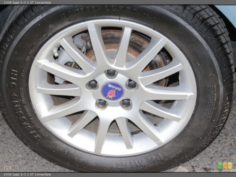 2008 Saab 9-3 2.0T Convertible Wheel and Tire Photo #78827755