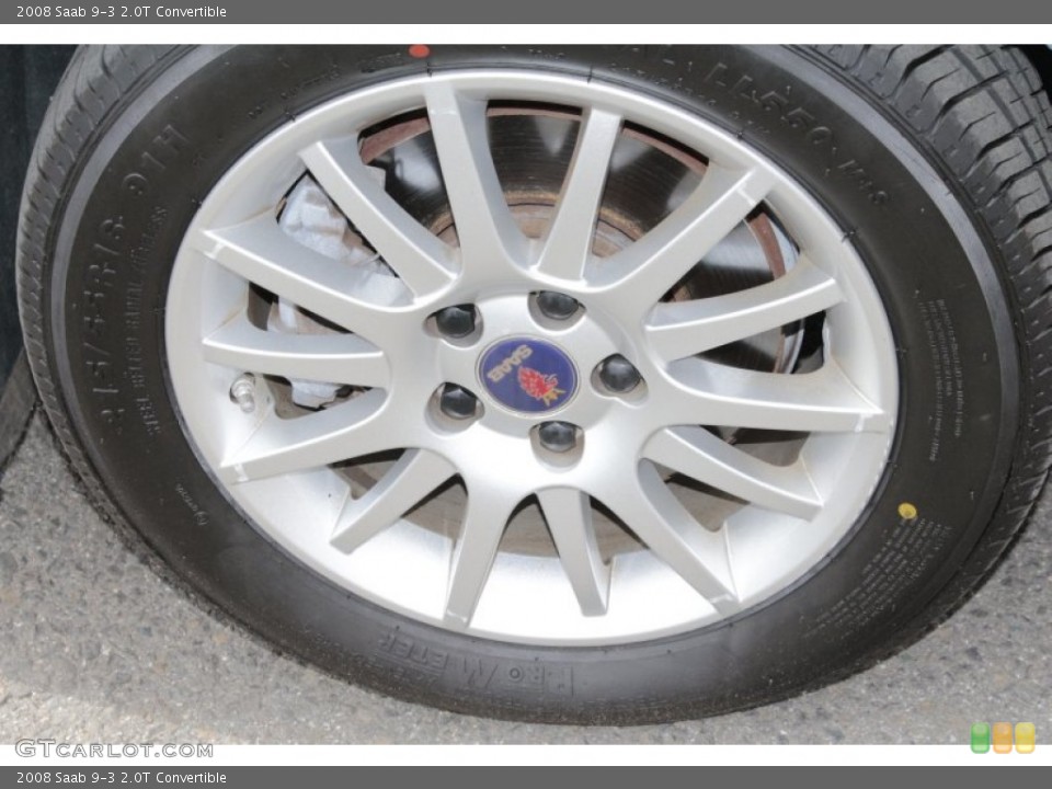 2008 Saab 9-3 2.0T Convertible Wheel and Tire Photo #78827793