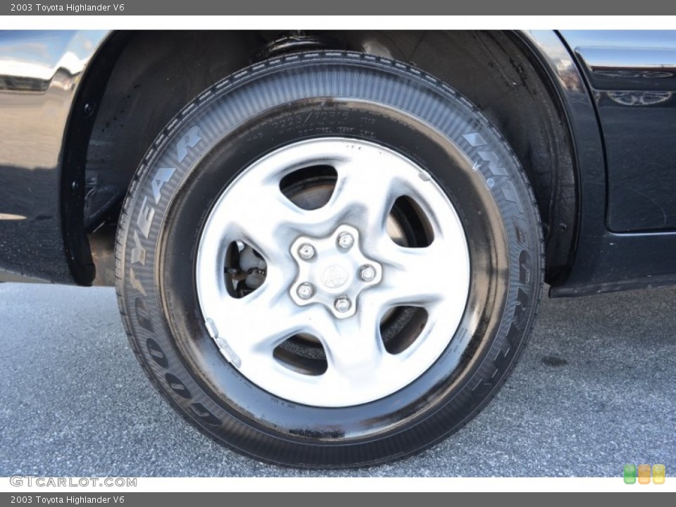 2003 toyota highlander tire specs #3 2003 toyota highlander tire specs #3