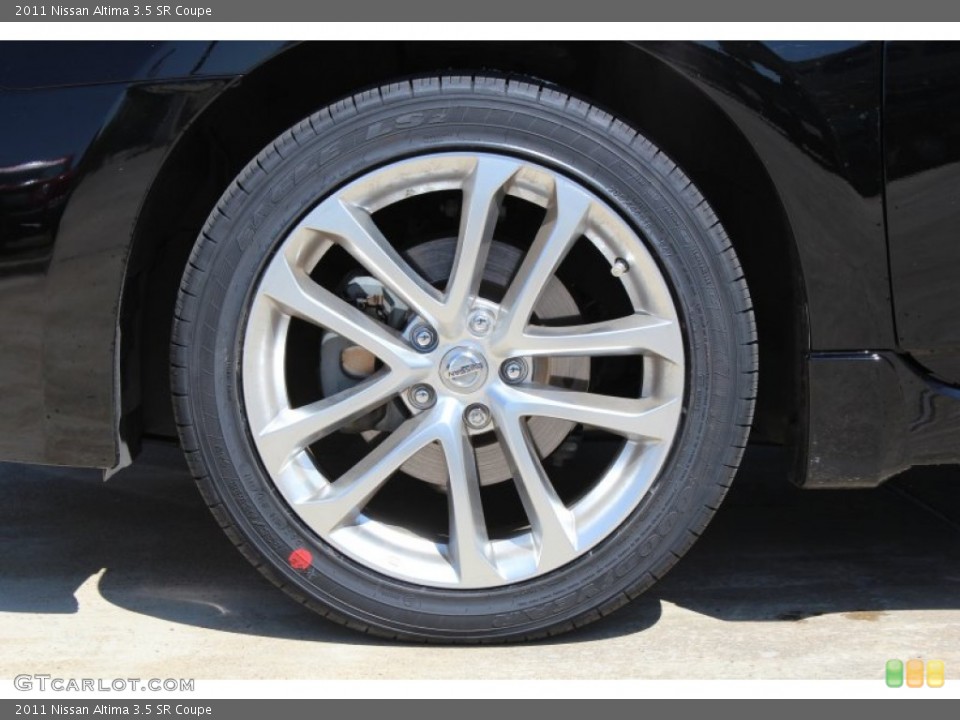 2011 Nissan Altima 3.5 SR Coupe Wheel and Tire Photo #78858436