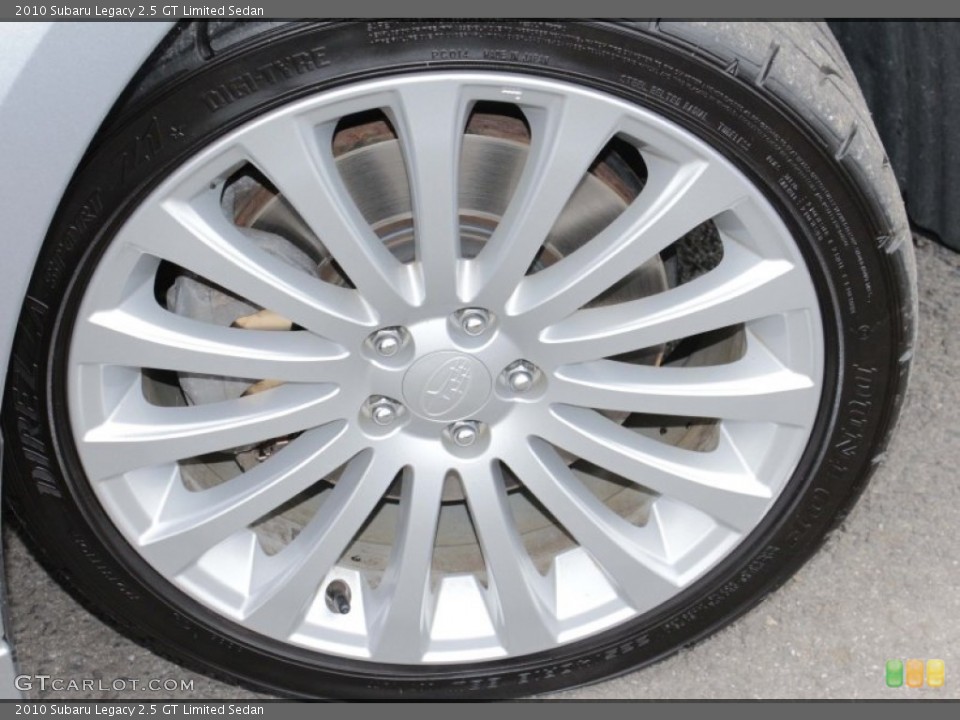 2010 Subaru Legacy 2.5 GT Limited Sedan Wheel and Tire Photo #78871687