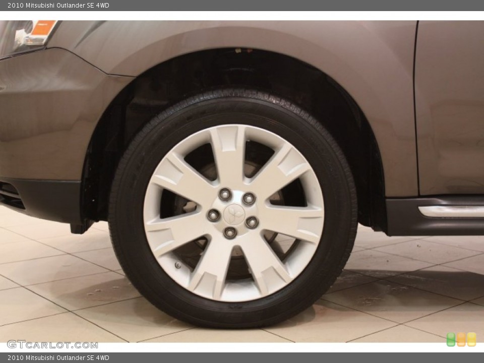 2010 Mitsubishi Outlander SE 4WD Wheel and Tire Photo #78876367
