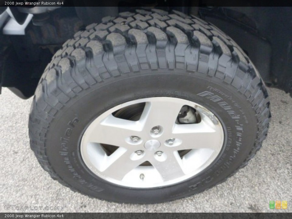 2008 Jeep Wrangler Rubicon 4x4 Wheel and Tire Photo #78889020