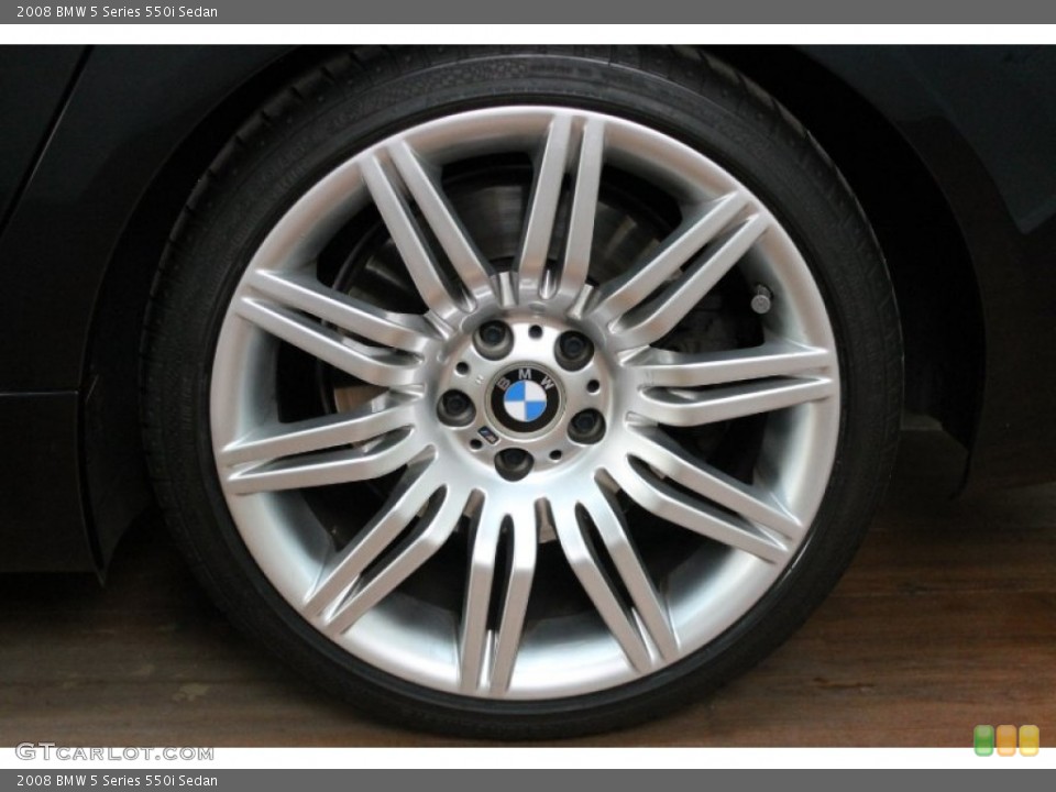 2008 BMW 5 Series 550i Sedan Wheel and Tire Photo #78894726