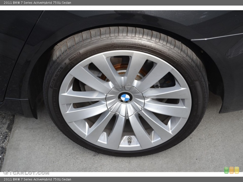 2011 BMW 7 Series ActiveHybrid 750Li Sedan Wheel and Tire Photo #78898542