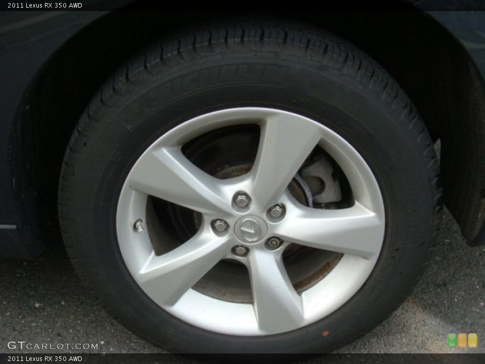 2011 Lexus RX 350 AWD Wheel and Tire Photo #78919398