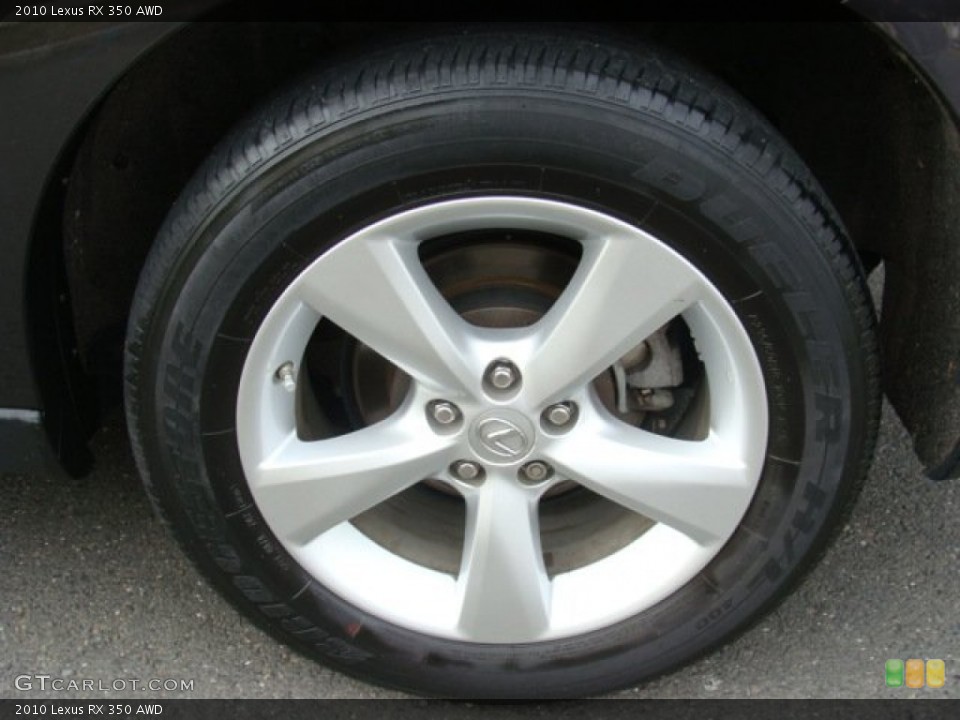 2010 Lexus RX 350 AWD Wheel and Tire Photo #78920136