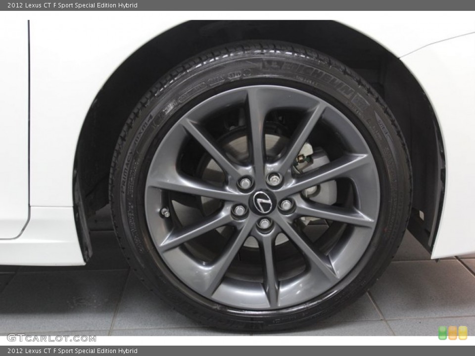 2012 Lexus CT F Sport Special Edition Hybrid Wheel and Tire Photo #78926826