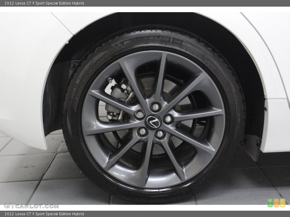 2012 Lexus CT F Sport Special Edition Hybrid Wheel and Tire Photo #78926877